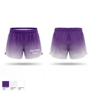 Womens Shorts, Alta vista Lobos, Track & Field, Teamtime, Team time, sublimation, custom sports apparel, team uniforms, spirit wear, spiritwear, sports uniforms, custom shirts, team store, custom team store, fundraiser sports, apparel fundraiser