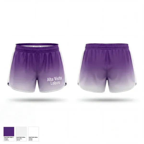 Womens Shorts, Alta vista Lobos, Track & Field, Teamtime, Team time, sublimation, custom sports apparel, team uniforms, spirit wear, spiritwear, sports uniforms, custom shirts, team store, custom team store, fundraiser sports, apparel fundraiser
