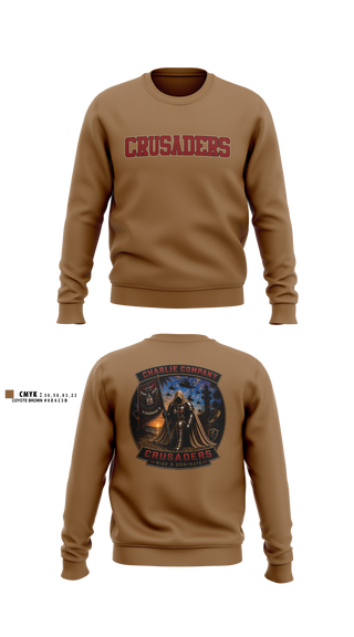 Crew Neck Sweatshirt, CRUSADERS, Army, Teamtime, Team time, sublimation, custom sports apparel, team uniforms, spirit wear, spiritwear, sports uniforms, custom shirts, team store, custom team store, fundraiser sports, apparel fundraiser