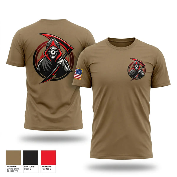 Old School Cotton Feel Shirt, Reaper Platoon, Army, Teamtime, Team time, sublimation, custom sports apparel, team uniforms, spirit wear, spiritwear, sports uniforms, custom shirts, team store, custom team store, fundraiser sports, apparel fundraiser