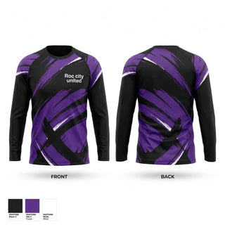 Long Sleeve Performance Shirt, Roc city united, Men's Basketball, Teamtime, Team time, sublimation, custom sports apparel, team uniforms, spirit wear, spiritwear, sports uniforms, custom shirts, team store, custom team store, fundraiser sports, apparel fundraiser