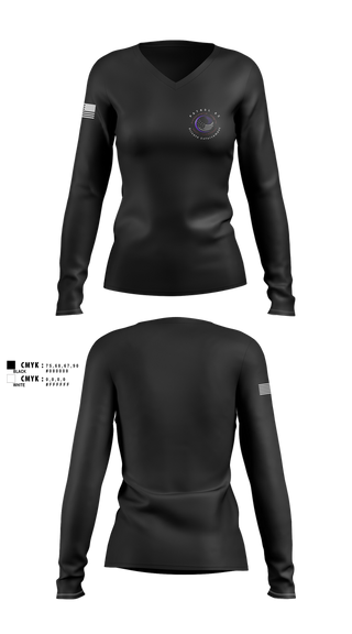 Womens Long Sleeve Vneck Shirt, , , Teamtime, Team time, sublimation, custom sports apparel, team uniforms, spirit wear, spiritwear, sports uniforms, custom shirts, team store, custom team store, fundraiser sports, apparel fundraiser