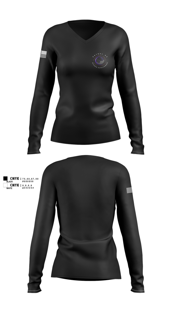 Womens Long Sleeve Vneck Shirt, , , Teamtime, Team time, sublimation, custom sports apparel, team uniforms, spirit wear, spiritwear, sports uniforms, custom shirts, team store, custom team store, fundraiser sports, apparel fundraiser