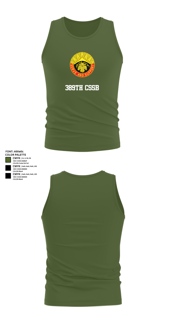 Tank Top, 389th CSSB, , Teamtime, Team time, sublimation, custom sports apparel, team uniforms, spirit wear, spiritwear, sports uniforms, custom shirts, team store, custom team store, fundraiser sports, apparel fundraiser