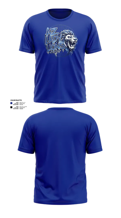 Lady Lions 12718101 Short Sleeve Performance Shirt - 2