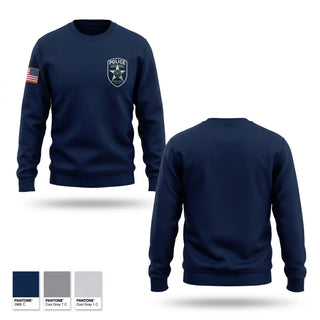 Crew Neck Sweatshirt, Ector County Hospital District Police Department, Police, Teamtime, Team time, sublimation, custom sports apparel, team uniforms, spirit wear, spiritwear, sports uniforms, custom shirts, team store, custom team store, fundraiser sports, apparel fundraiser