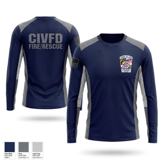 Long Sleeve Performance Shirt, Cobb Island Volunteer Fire Department and EMS, Fire Department, Teamtime, Team time, sublimation, custom sports apparel, team uniforms, spirit wear, spiritwear, sports uniforms, custom shirts, team store, custom team store, fundraiser sports, apparel fundraiser