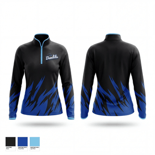 Quarter Zip Jacket, BANDITS, Softball, Teamtime, Team time, sublimation, custom sports apparel, team uniforms, spirit wear, spiritwear, sports uniforms, custom shirts, team store, custom team store, fundraiser sports, apparel fundraiser