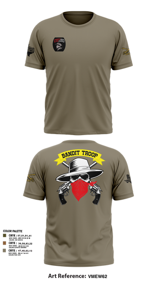Short Sleeve Performance Shirt, 6-9 bandit troop, Army, Teamtime, Team time, sublimation, custom sports apparel, team uniforms, spirit wear, spiritwear, sports uniforms, custom shirts, team store, custom team store, fundraiser sports, apparel fundraiser
