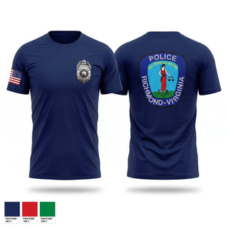 Short Sleeve Performance Shirt, Richmond Police Department, Police, Teamtime, Team time, sublimation, custom sports apparel, team uniforms, spirit wear, spiritwear, sports uniforms, custom shirts, team store, custom team store, fundraiser sports, apparel fundraiser