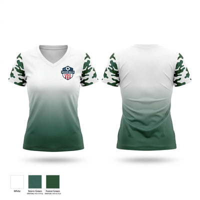 The Soccer Shop USA Women's Short Sleeve V-neck Shirt - 1