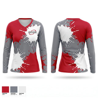 Womens Long Sleeve Vneck Shirt, Southside, Softball, Teamtime, Team time, sublimation, custom sports apparel, team uniforms, spirit wear, spiritwear, sports uniforms, custom shirts, team store, custom team store, fundraiser sports, apparel fundraiser