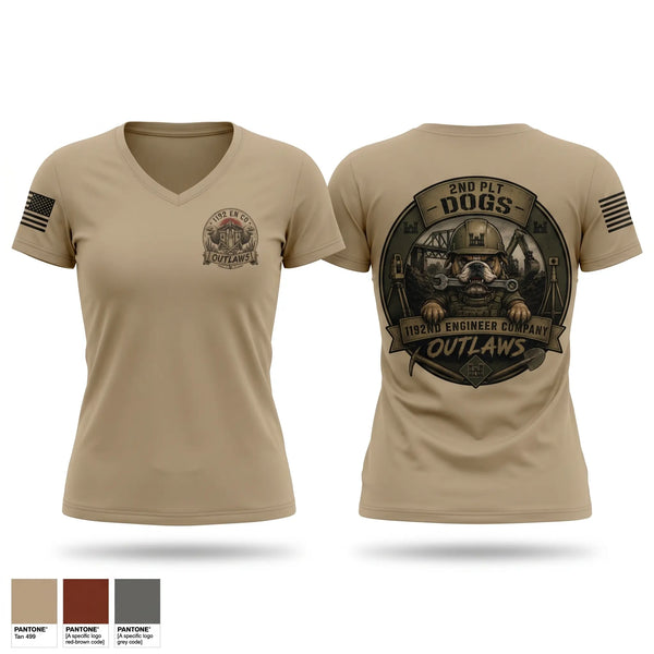Womens Short Sleeve Vneck Shirt, 1192 EN CO, Army, Teamtime, Team time, sublimation, custom sports apparel, team uniforms, spirit wear, spiritwear, sports uniforms, custom shirts, team store, custom team store, fundraiser sports, apparel fundraiser