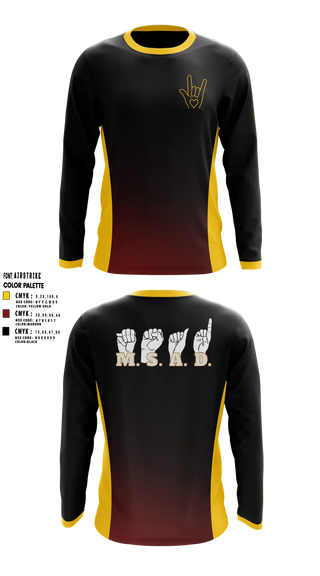 Long Sleeve Performance Shirt, Minnesota State Academy for the Deaf Trojans, Cheer, Teamtime, Team time, sublimation, custom sports apparel, team uniforms, spirit wear, spiritwear, sports uniforms, custom shirts, team store, custom team store, fundraiser sports, apparel fundraiser