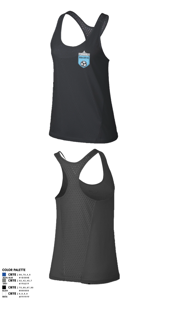 Womens Track Singlet, Soda City FC, Men's Soccer, Teamtime, Team time, sublimation, custom sports apparel, team uniforms, spirit wear, spiritwear, sports uniforms, custom shirts, team store, custom team store, fundraiser sports, apparel fundraiser