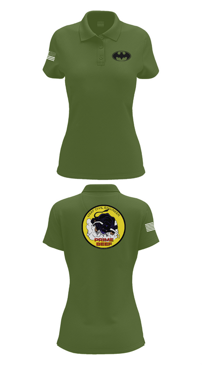 185th CES 20489835 Women's Short Sleeve Performance Polo  - 52