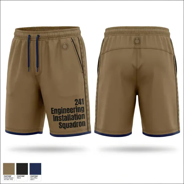 Athletic Shorts With Pockets, 241 Engineering Installation Squadron, National Guard, Teamtime, Team time, sublimation, custom sports apparel, team uniforms, spirit wear, spiritwear, sports uniforms, custom shirts, team store, custom team store, fundraiser sports, apparel fundraiser