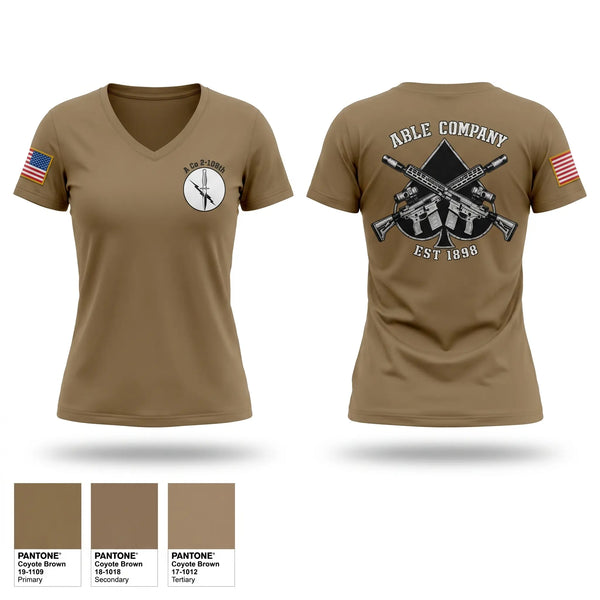 Womens Short Sleeve Vneck Shirt, ABLE COMPANY, National Guard, Teamtime, Team time, sublimation, custom sports apparel, team uniforms, spirit wear, spiritwear, sports uniforms, custom shirts, team store, custom team store, fundraiser sports, apparel fundraiser