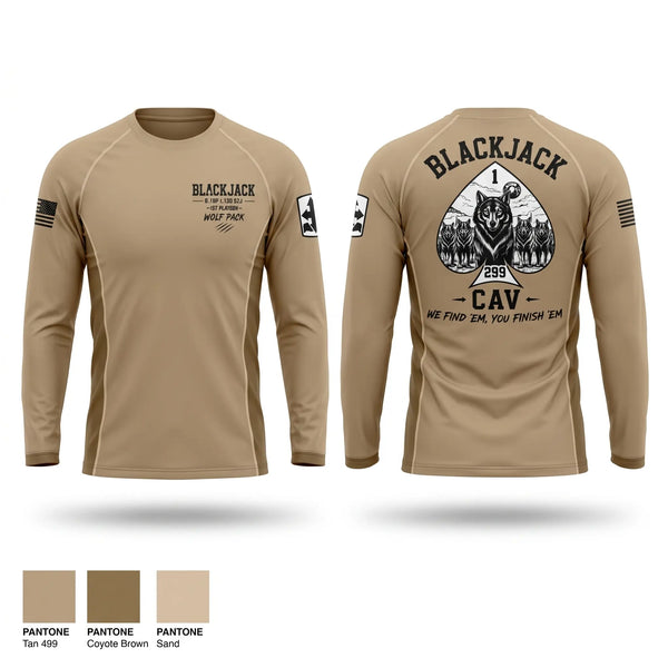 Long Sleeve Performance Shirt, BLACKJACK, National Guard, Teamtime, Team time, sublimation, custom sports apparel, team uniforms, spirit wear, spiritwear, sports uniforms, custom shirts, team store, custom team store, fundraiser sports, apparel fundraiser