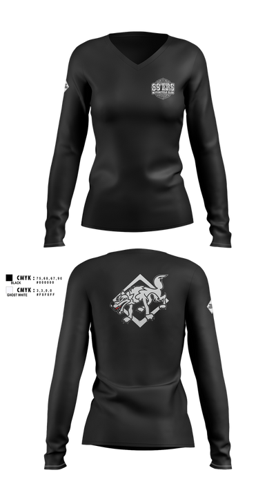 Troy Crew 95147179 Women's Long Sleeve V-neck Shirt - 100