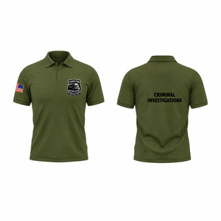 Short Sleeve Performance Polo, Criminal Investigations Unit, Police, Teamtime, Team time, sublimation, custom sports apparel, team uniforms, spirit wear, spiritwear, sports uniforms, custom shirts, team store, custom team store, fundraiser sports, apparel fundraiser