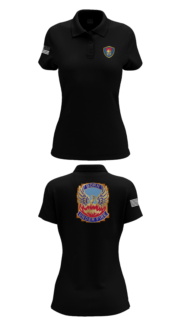 Womens Short Sleeve Performance Polo, HHC/128th Aviation Brigade, , Teamtime, Team time, sublimation, custom sports apparel, team uniforms, spirit wear, spiritwear, sports uniforms, custom shirts, team store, custom team store, fundraiser sports, apparel fundraiser