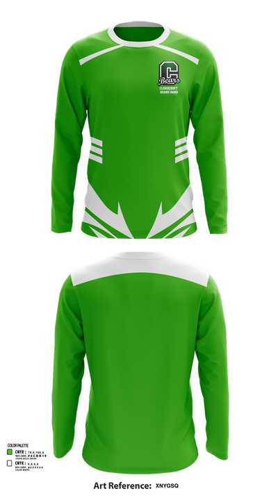 Cloudcroft Bears Band 7760214 Long Sleeve Performance Shirt 51