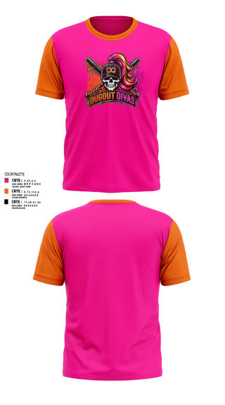 Short Sleeve Performance Shirt, Dugout divas, Softball, Teamtime, Team time, sublimation, custom sports apparel, team uniforms, spirit wear, spiritwear, sports uniforms, custom shirts, team store, custom team store, fundraiser sports, apparel fundraiser