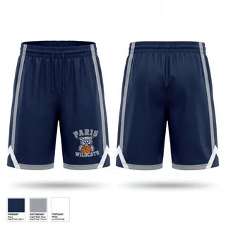 Athletic Shorts With Pockets, Paris Junior High, Men's Basketball, Teamtime, Team time, sublimation, custom sports apparel, team uniforms, spirit wear, spiritwear, sports uniforms, custom shirts, team store, custom team store, fundraiser sports, apparel fundraiser