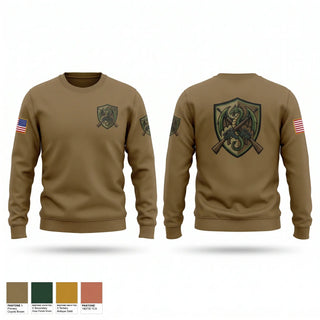 Crew Neck Sweatshirt, F/4 Grey Eagle, Army, Teamtime, Team time, sublimation, custom sports apparel, team uniforms, spirit wear, spiritwear, sports uniforms, custom shirts, team store, custom team store, fundraiser sports, apparel fundraiser