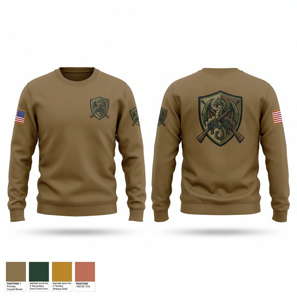 Crew Neck Sweatshirt, F/4 Grey Eagle, Army, Teamtime, Team time, sublimation, custom sports apparel, team uniforms, spirit wear, spiritwear, sports uniforms, custom shirts, team store, custom team store, fundraiser sports, apparel fundraiser