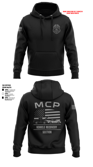 Hoodie, Vehicle Recovery Section, Police, Teamtime, Team time, sublimation, custom sports apparel, team uniforms, spirit wear, spiritwear, sports uniforms, custom shirts, team store, custom team store, fundraiser sports, apparel fundraiser