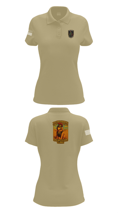 SCC 10th Field Hospital 86139824 Women's Short Sleeve Performance Polo  - 95