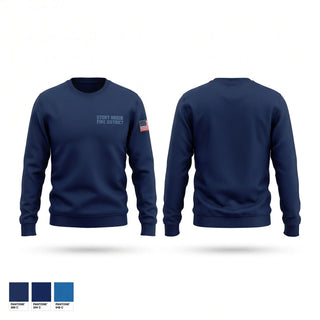 Crew Neck Sweatshirt, Stony Brook Fire District, Fire Department, Teamtime, Team time, sublimation, custom sports apparel, team uniforms, spirit wear, spiritwear, sports uniforms, custom shirts, team store, custom team store, fundraiser sports, apparel fundraiser