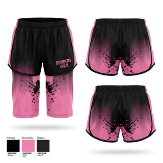 Womens Shorts, BOMBERS, Baseball, Teamtime, Team time, sublimation, custom sports apparel, team uniforms, spirit wear, spiritwear, sports uniforms, custom shirts, team store, custom team store, fundraiser sports, apparel fundraiser
