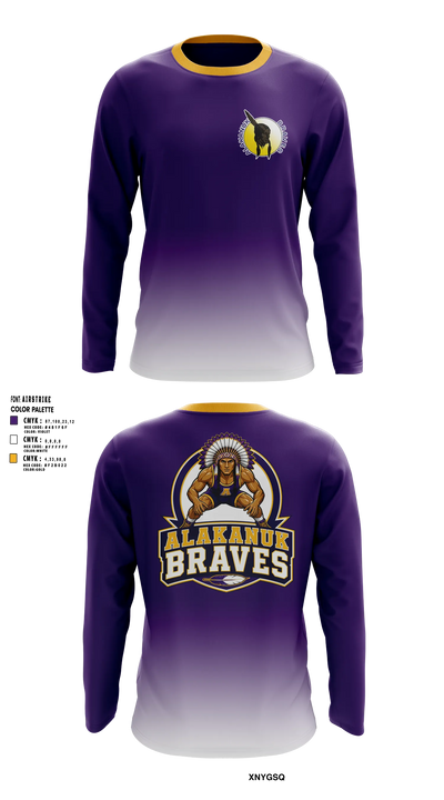Alakanuk Braves Long Sleeve Performance Shirt - 5