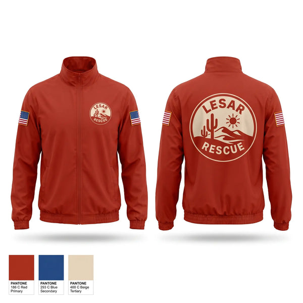 Windbreaker, LESAR RESCUE, EMS/EMT, Teamtime, Team time, sublimation, custom sports apparel, team uniforms, spirit wear, spiritwear, sports uniforms, custom shirts, team store, custom team store, fundraiser sports, apparel fundraiser