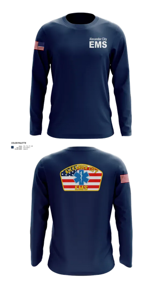 Long Sleeve Performance Shirt, Alexander City EMS, EMS/EMT, Teamtime, Team time, sublimation, custom sports apparel, team uniforms, spirit wear, spiritwear, sports uniforms, custom shirts, team store, custom team store, fundraiser sports, apparel fundraiser
