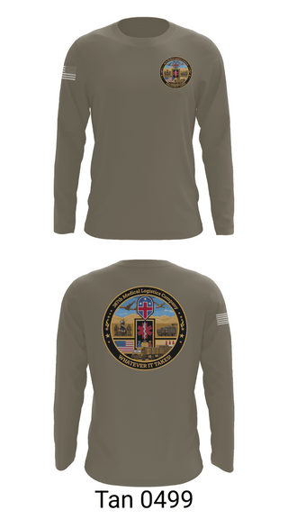 Long Sleeve Performance Shirt, 387th Medical Logistics Company, Army, Teamtime, Team time, sublimation, custom sports apparel, team uniforms, spirit wear, spiritwear, sports uniforms, custom shirts, team store, custom team store, fundraiser sports, apparel fundraiser