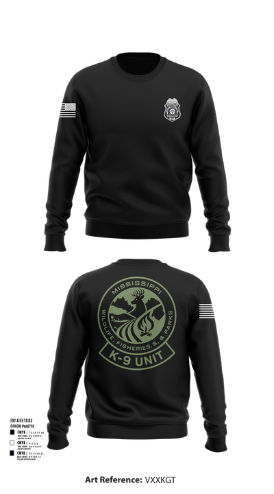 MDWFP K9 21939837 Crew Neck Sweatshirt - 102
