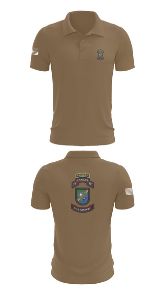 Short Sleeve Performance Polo, 3rd/75th Ranger Regiment, , Teamtime, Team time, sublimation, custom sports apparel, team uniforms, spirit wear, spiritwear, sports uniforms, custom shirts, team store, custom team store, fundraiser sports, apparel fundraiser