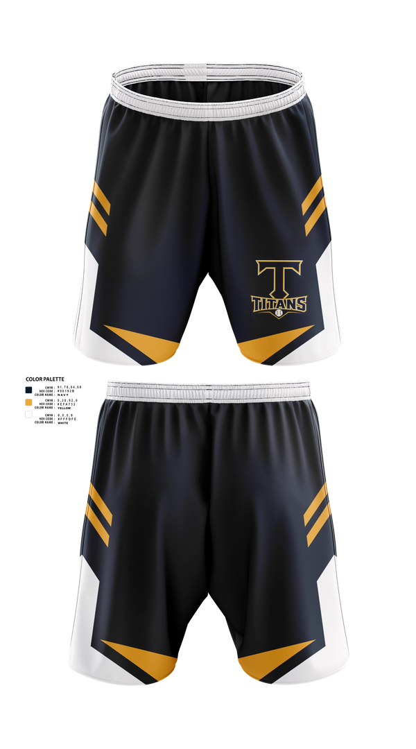 Athletic Shorts With Pockets, Titans, Baseball, Teamtime, Team time, sublimation, custom sports apparel, team uniforms, spirit wear, spiritwear, sports uniforms, custom shirts, team store, custom team store, fundraiser sports, apparel fundraiser