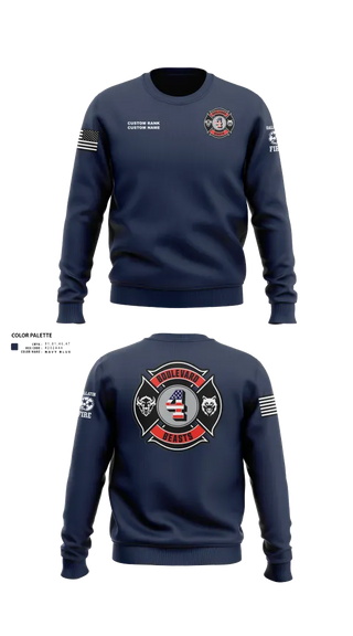 Crew Neck Sweatshirt, Gallatin Fire Department Station 4, Fire Department, Teamtime, Team time, sublimation, custom sports apparel, team uniforms, spirit wear, spiritwear, sports uniforms, custom shirts, team store, custom team store, fundraiser sports, apparel fundraiser