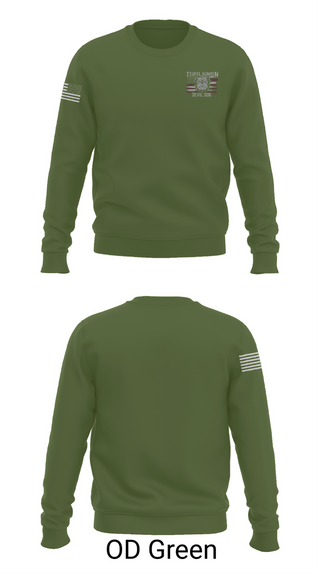 Crew Neck Sweatshirt, Kilo co. 3rd Btn 9th Marines, Marines, Teamtime, Team time, sublimation, custom sports apparel, team uniforms, spirit wear, spiritwear, sports uniforms, custom shirts, team store, custom team store, fundraiser sports, apparel fundraiser