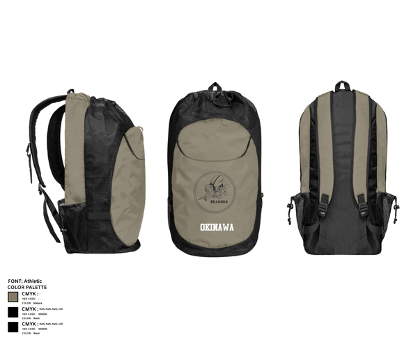 Gear Bag, Okinawa, , Teamtime, Team time, sublimation, custom sports apparel, team uniforms, spirit wear, spiritwear, sports uniforms, custom shirts, team store, custom team store, fundraiser sports, apparel fundraiser