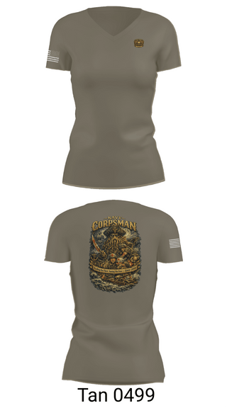 Womens Short Sleeve Vneck Shirt, North County 128th HM Ball, Navy, Teamtime, Team time, sublimation, custom sports apparel, team uniforms, spirit wear, spiritwear, sports uniforms, custom shirts, team store, custom team store, fundraiser sports, apparel fundraiser