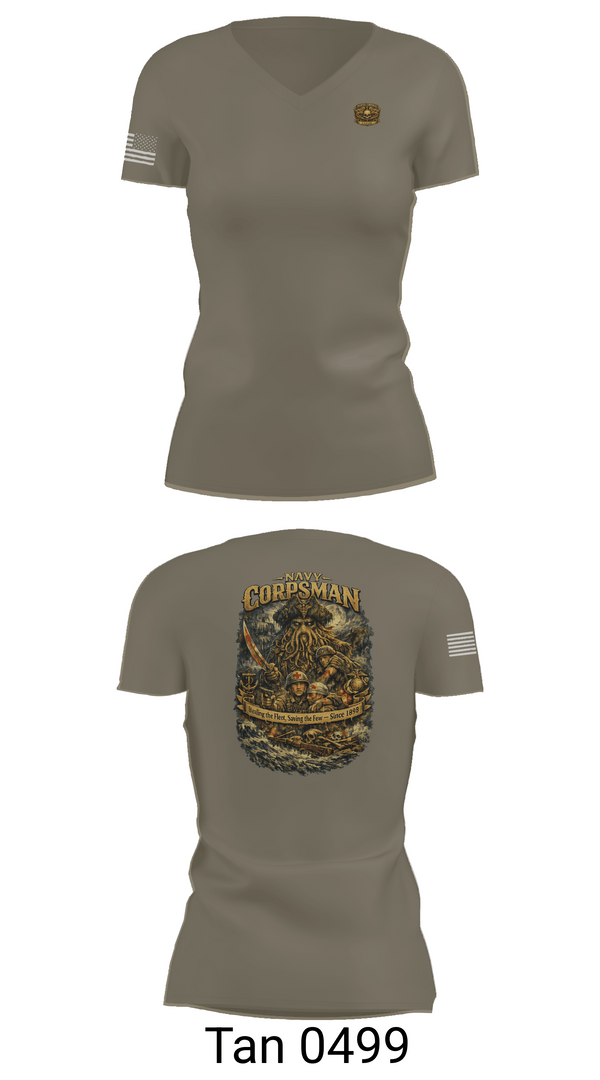 Womens Short Sleeve Vneck Shirt, North County 128th HM Ball, Navy, Teamtime, Team time, sublimation, custom sports apparel, team uniforms, spirit wear, spiritwear, sports uniforms, custom shirts, team store, custom team store, fundraiser sports, apparel fundraiser