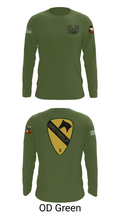 1st cav Div 3abct 85829502 Long Sleeve Performance Shirt 46