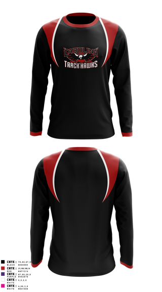 Long Sleeve Performance Shirt, Carolina Track Hawks, Track & Field, Teamtime, Team time, sublimation, custom sports apparel, team uniforms, spirit wear, spiritwear, sports uniforms, custom shirts, team store, custom team store, fundraiser sports, apparel fundraiser
