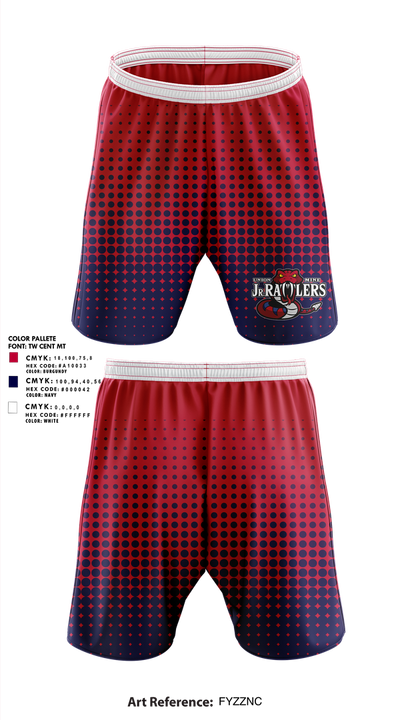 Union Mine Jr. Rattlers Football And Cheer 70206538 Athletic Shorts With Pockets - 1